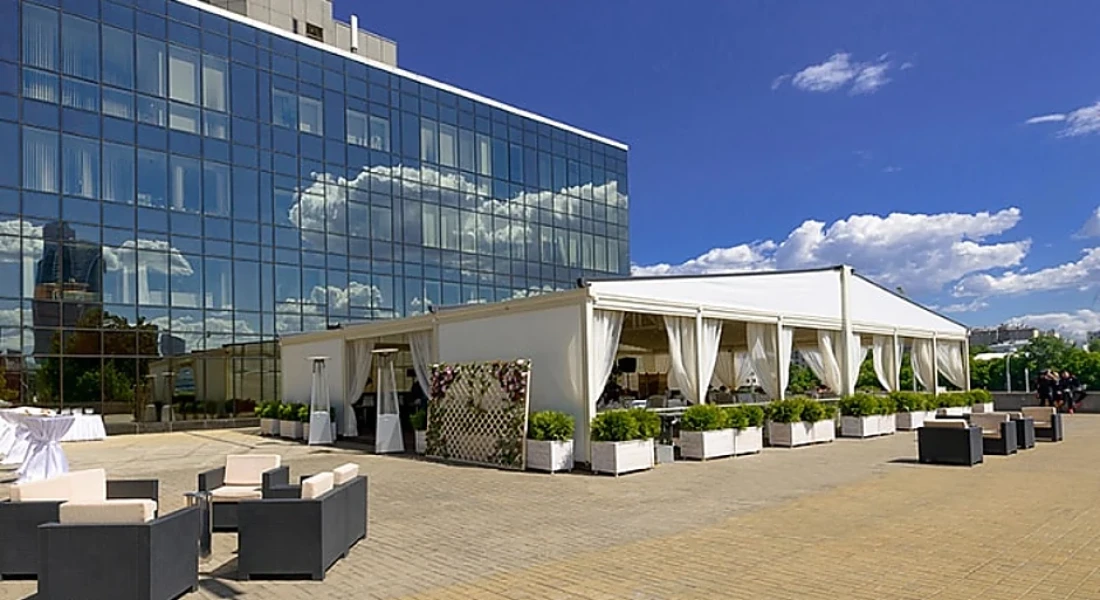 Пергола со сдвижным тентом Twin